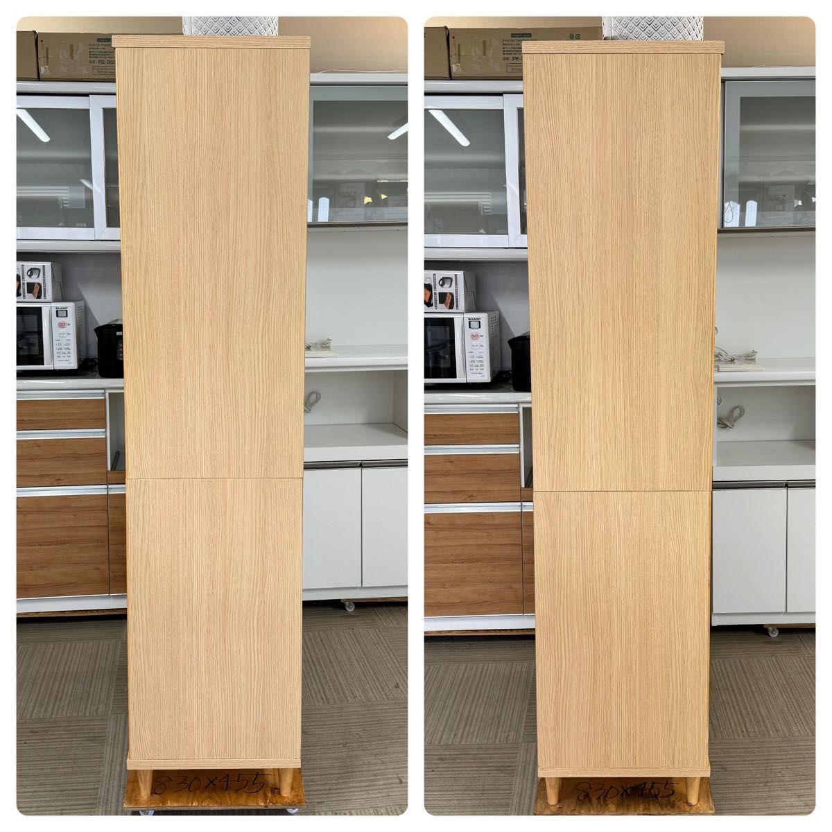ニトリ 90cm幅ダイニングボード 食器棚 キッチン収納家具 木目調 ニトリ 90cm幅ダイニングボード 食器棚 キッチン収納家具 木目調