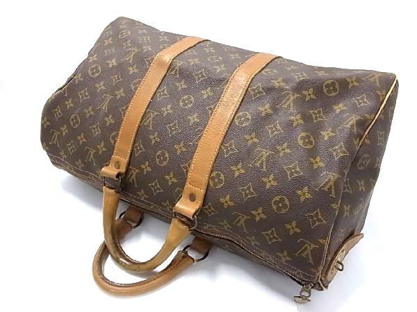 1円 LOUIS VUITTON ルイヴィトン モノグラム キーポル45 タロンジップ USA ボストンバッグ ハンドバッグ ブラウン系 BH0340_画像3