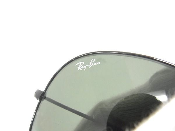 1円 ■美品■ Ray-Ban レイバン RB3025 AVATOR LARGE METAL サングラス メガネ 眼鏡 ブラック系 AT4534_画像4