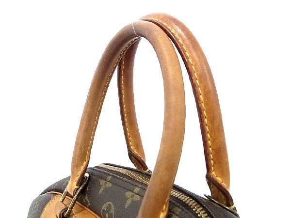 1円 LOUIS VUITTON ルイヴィトン M47270 モノグラム ドーヴィル ハンドバッグ トートバッグ レディース ブラウン系 BH0563_画像2