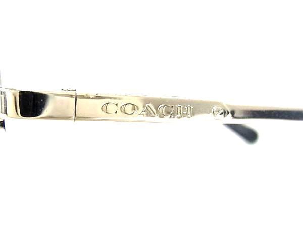 1円 COACH コーチ 900187(Shiny Silver) 57□16 140 3N サングラス メガネ 眼鏡 メンズ レディース シルバー系×ブラック系 AU7295_画像3