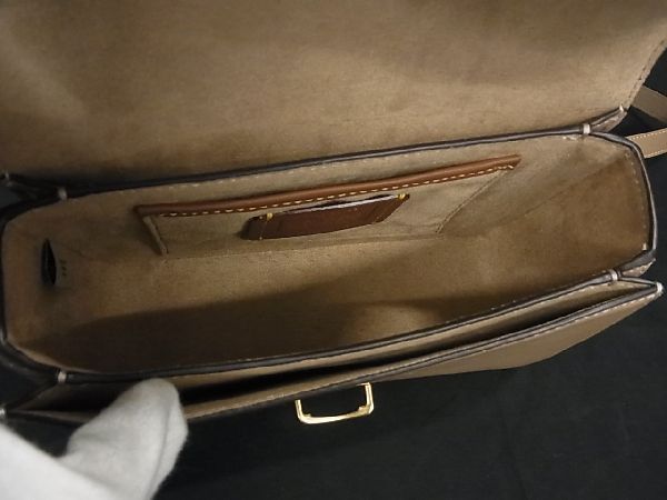 1円 ■極美品■ COACH コーチ C7936 ストゥディオ レザー クロスボディ ショルダーバッグ レディース ベージュ系 AU6024_画像5