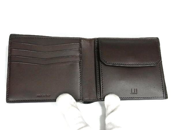 1円 ■極美品■ dunhill ダンヒル PVC 二つ折り 財布 ウォレット 札入れ カード入れ メンズ ブラック系 BH0963_画像3