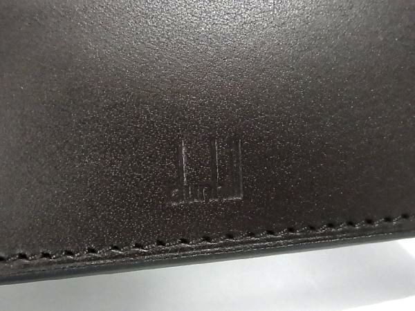 1円 ■極美品■ dunhill ダンヒル PVC 二つ折り 財布 ウォレット 札入れ カード入れ メンズ ブラック系 BH0963_画像6