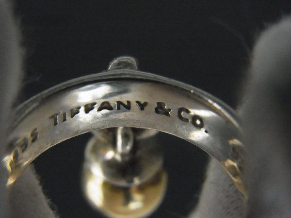TIFFANY＆Co. ティファニー ボールダングル SV925×K18 750 18金 リング 指輪 約8号 シルバー系 AV1936_画像3