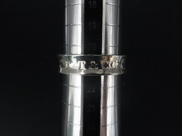 ■美品■ TIFFANY＆Co ティファニー 1837 ナロー SV925 リング 指輪 アクセサリー 約21号 メンズ シルバー系 AT2171_画像4