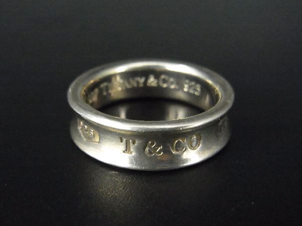TIFFANY＆Co ティファニー 1837 ナロー SV925 リング 指輪 アクセサリー 約19号 メンズ レディース シルバー系 AT3711