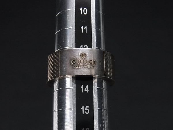 1円 GUCCI グッチ SV925 リング 指輪 アクセサリー 表記サイズ14(約13号) メンズ レディース シルバー系 CD0804_画像3