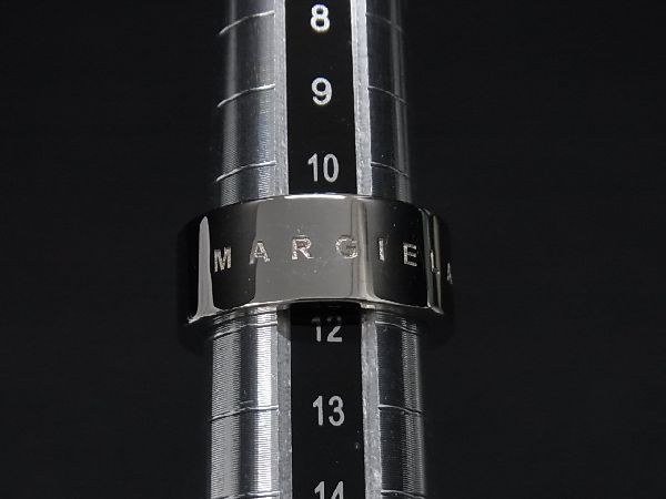 1円 ■美品■ MM6 Maison エムエムシックス メゾン マルジェラ リング 指輪 アクセサリー 約11号 メンズ レディース シルバー系 AT4566_画像3
