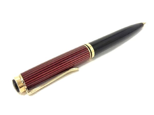 1円 ■美品■ Pelikan ペリカン スーベレーン ツイスト式 シャープペンシル 筆記用具 文房具 ステーショナリー レッド系 AT5229_画像2