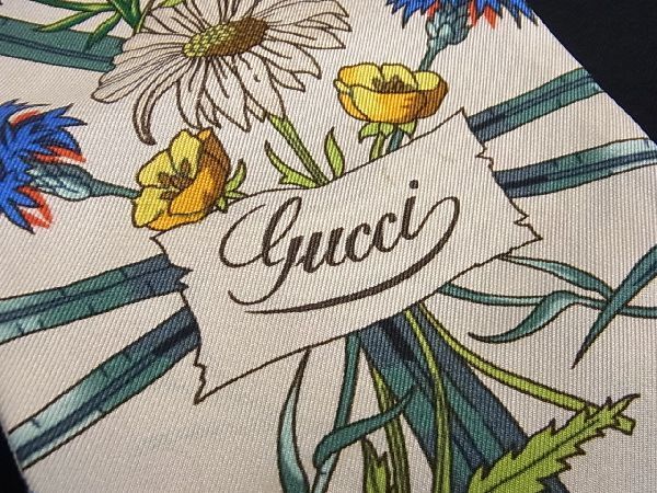 1円 ■美品■ GUCCI グッチ ディズニーコラボ ミッキーマウス ネックボウ リボンスカーフ ツイリー レディース マルチカラー AU6795_画像3