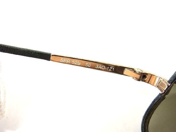 1円 PRADA プラダ SPR52B サングラス メガネ 眼鏡 メンズ レディース グリーン系 BH1025_画像3