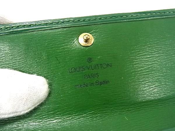 1円 ■美品■ LOUIS VUITTON ルイヴィトン M63574 エピ ポシェットポルトモネクレディ 二つ折り 長財布 ボルネオグリーン BG6368_画像6