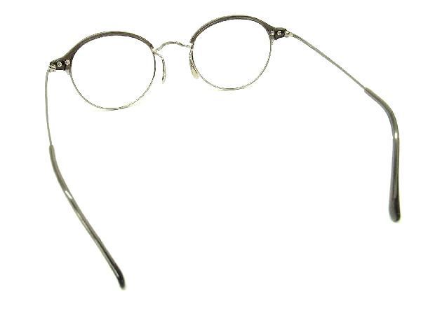 1円 ■極美品■ ayame アヤメ BEANIE VG 47□21 メガネ 眼鏡 めがね レディース メンズ シルバー系 AT5283_画像2
