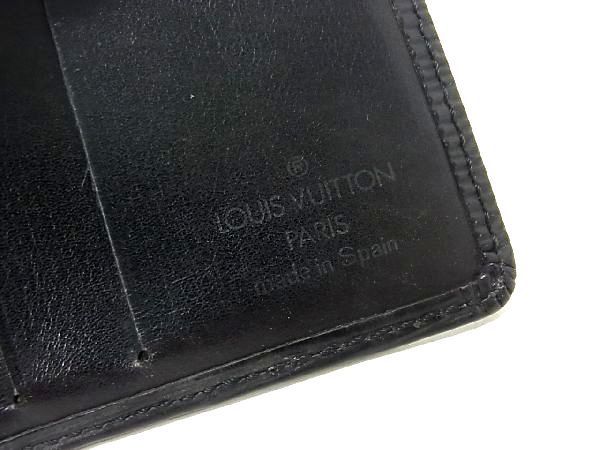 1円 LOUIS VUITTON ルイヴィトン M63312 エピ ポルト ビエ 6カルト 二つ折り 財布 ウォレット レディース メンズ ブラック系 AX0600_画像5