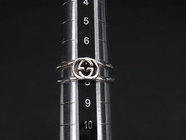 1円 GUCCI グッチ インターロッキングG SV925 リング 指輪 アクセサリー サイズ 9 (約8号) シルバー系 AU6788_画像3