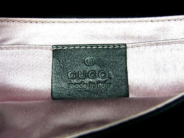 1円 ■極上■本物■美品■ GUCCI グッチ 170053 パイソン×サテン チェーン ワンハンドル ハンドバッグ ショルダー ブラック系 AT7457_画像6