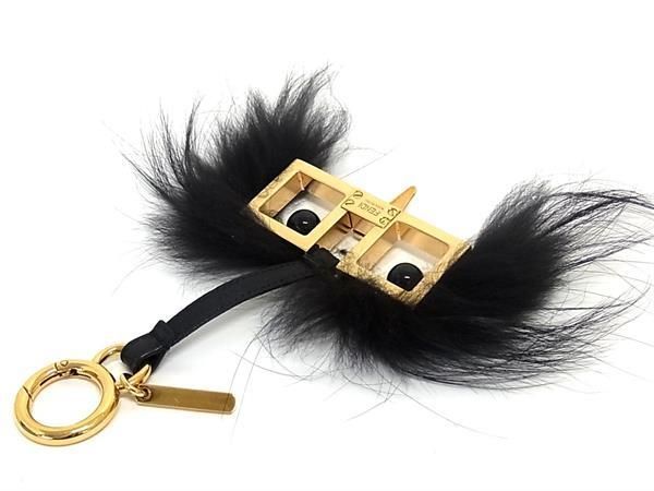 # ultimate beautiful goods # FENDI Fendi fur × leather GP key holder bag charm lady's AU7785
