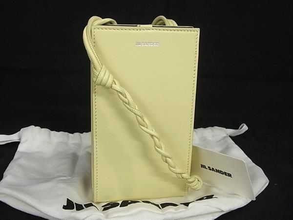 Jil Sander ロゴ ショルダーバッグ イエロー □新品□未使用□ JIL SANDER ジルサンダー タングル レザー
