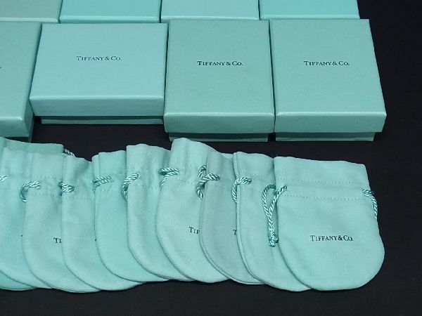 1円 ■新品■未使用〜■ TIFFANY＆Co ティファニー ボックス 箱 保存袋 アクセサリーケース 小物入れ 15点セット まとめ売り DA5889_画像5