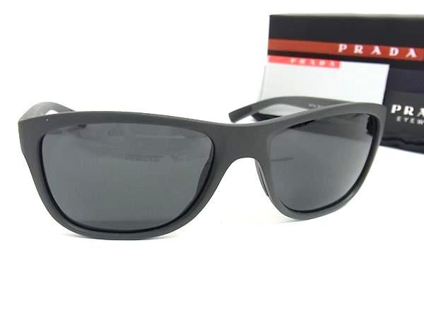 1円 ■美品■ PRADA プラダ SPS 12U 58□18 OA6-5S0 140 サングラス メガネ 眼鏡 メンズ レディース ブラック系 AT9279_画像1