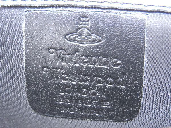 1円 Vivienne Westwood ヴィヴィアンウエストウッド オーブ レザー チェック柄 二つ折り 長財布 ウォレット マルチカラー AT9514_画像6