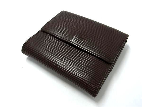 1円 ■美品■ LOUIS VUITTON ルイヴィトン M6348D エピ ポルト モネ ビエ カルト クレディ 三つ折り 財布 ウォレット ブラウン系 AV5294_画像2