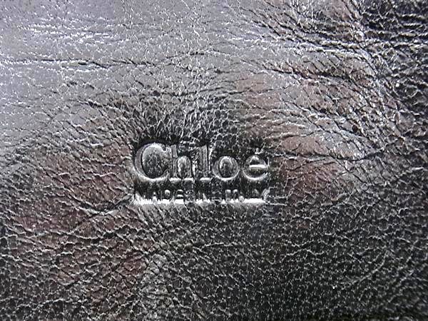 1円 ■美品■ Chloe クロエ エロイーズ レザー ハンドバッグ トートバッグ レディース ブラック系 CD0965_画像6