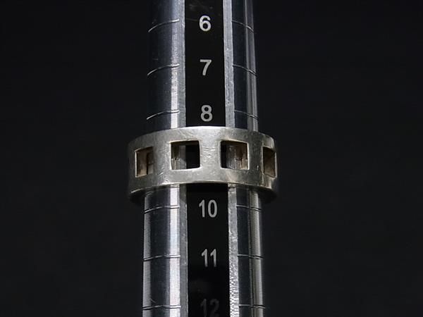 1円 GUCCI グッチ SV925 リング 指輪 アクセサリー 表記サイズ10(約8号) レディース シルバー系 AS9170_画像3