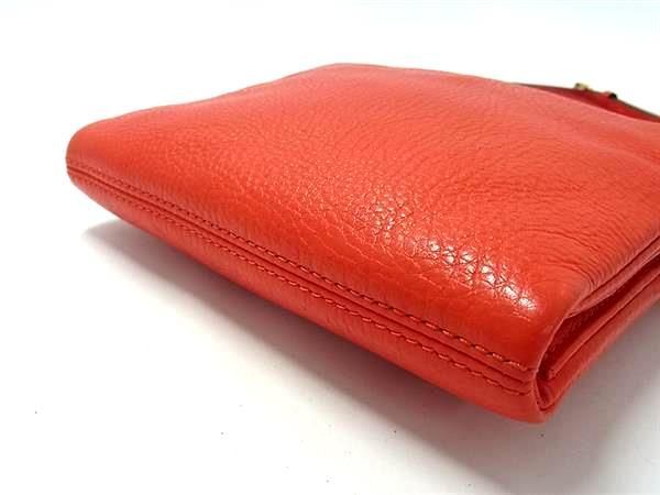 1円 ■極美品■ MICHAEL KORS マイケルコース レザー クロスボディ ショルダーバッグ 斜め掛け レディース オレンジ系 BE9407_画像4