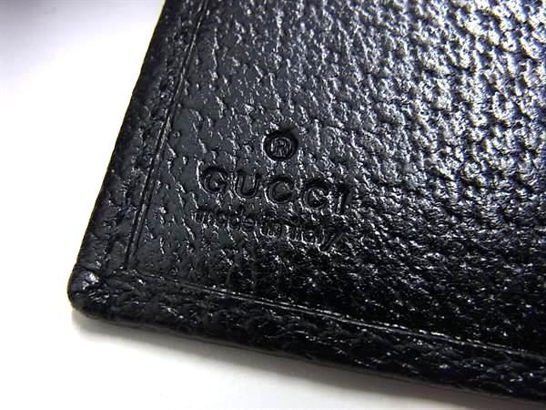 1円 GUCCI グッチ 112664 0416 GGキャンバス 二つ折り 財布 ウォレット 小銭入れ 札入れ カード入れ レディース メンズ ブラック系 AS7958_画像6