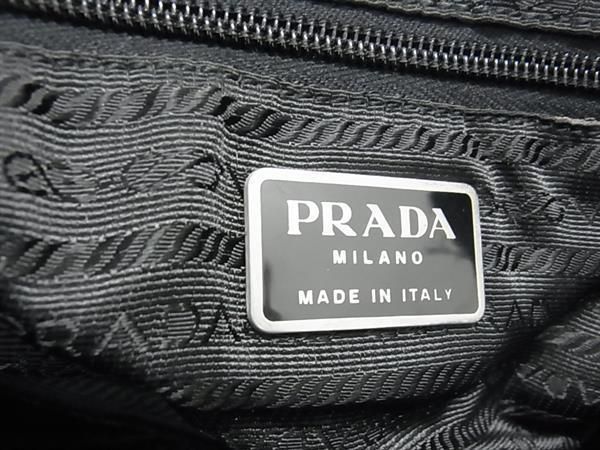 1円 PRADA プラダ テスートナイロン ハンドバッグ トートバッグ 手持ちかばん メンズ レディース ブラック系 AT8169_画像6
