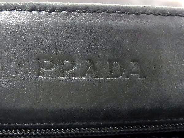 1円 PRADA プラダ レザー プラスチックハンドル トートバッグ ハンドバッグ 手持ちかばん レディース メンズ ブラウン系 AS9327_画像6