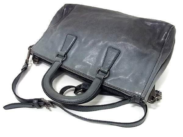 1円 ■美品■ PRADA プラダ BL0739 レザー グラデーション 2WAY ハンドバッグ ショルダー トート レディース ライトブルー系 AV5005_画像3