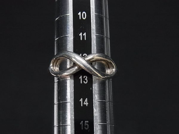 ■美品■ TIFFANY＆Co ティファニー インフィニティ SV925 リング 指輪 アクセサリー 約12号 レディース シルバー系 AR6790_画像3