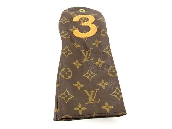 ■美品■ LOUIS VUITTON ルイヴィトン モノグラム プロテージボア 3番 ゴルフクラブカバー ヘッドカバー ブラウン系 AT5907