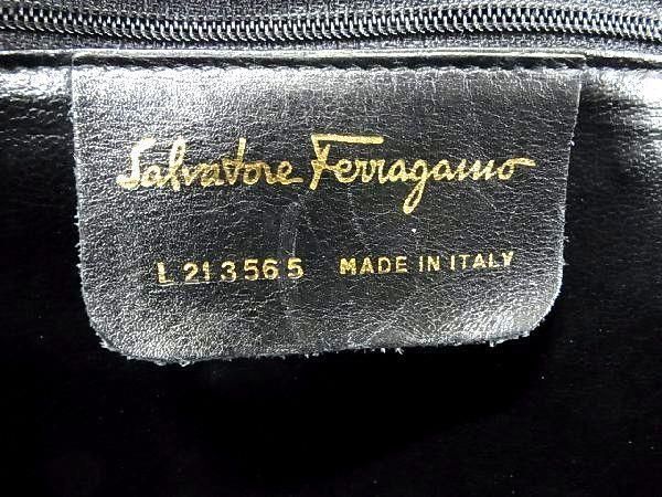 1円 Salvatore Ferragamo フェラガモ L213565 ガンチーニ レザー ショルダーバッグ 肩掛け レディース ブラウン系 AU9323_画像6