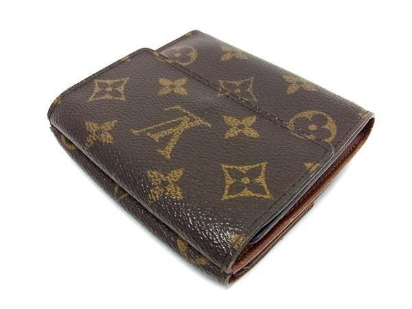 1円 LOUIS VUITTON ルイヴィトン M61652 モノグラム ポルトモネ ビエ カルトクレディ 三つ折り 財布 ウォレット ブラウン系 AX0672_画像2