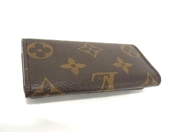 1円 ■美品■ LOUIS VUITTON ルイヴィトン M62631 モノグラム ミュルティクレ4 4連 キーケース 鍵入れ メンズ ブラウン系 AU8294_画像2