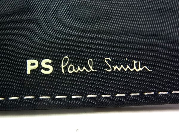 ■新品■未使用■ PS Paul Smith ピーエスポールスミス ナイロン 二つ折り 財布 ウォレット 札入れ ブラック系 BE1319_画像5