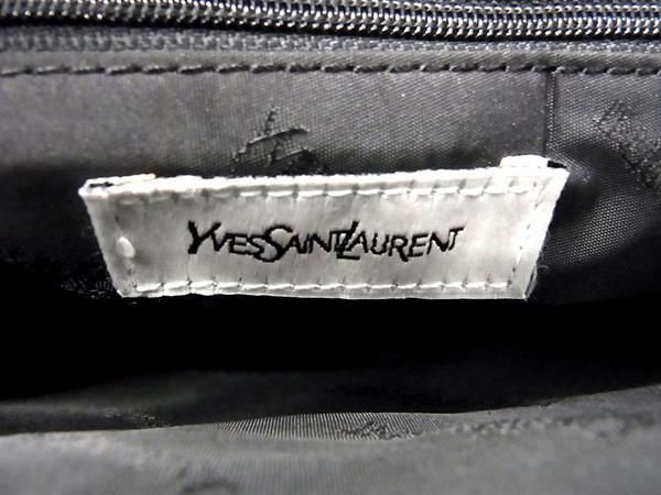 1円 ■美品■ YVESSAINTLAURENT イヴサンローラン パテントレザー ハンドバッグ トートバッグ レディース ブラック系 CE0029_画像6