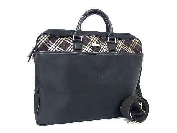 1円 BURBERRY バーバリー ノバチェック レザー 2WAY 1円 BURBERRY バーバリー ノバチェック レザー 2WAY