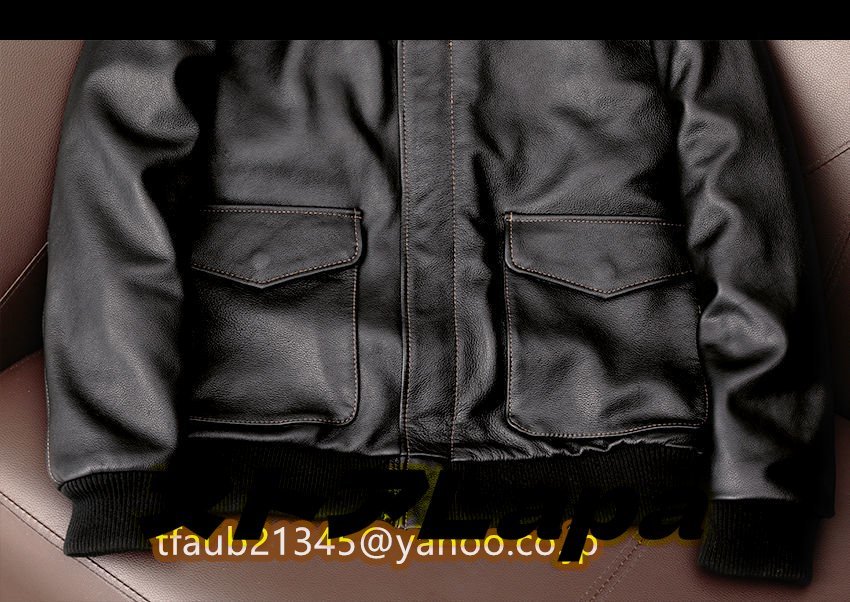 高品質 レザージャケット 機関車 革ジャン 牛革 シングルライダース メンズファッション ハーレー 本革 バイクレザー アメカジ S～5XL_画像9