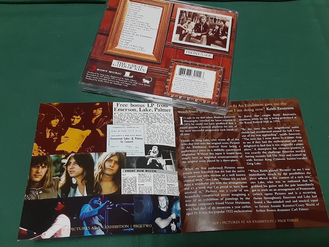 EMERSON,LAKE&PALMER エマーソン・レイク＆パーマー◆『PICTURES AT AN EXHIBITION』EU盤CDユーズド品の画像1