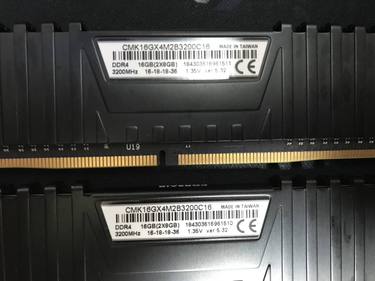 Corsair VENGEANCE LPX DDR4-3200 8GBx2枚=16GB CMK16GX4M2B3200C16_画像3