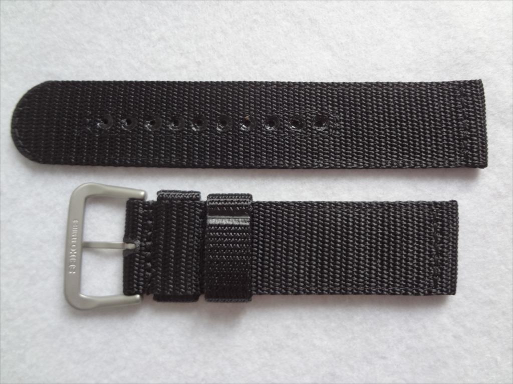 SEIKO original band 22mm SNZG15JC etc. for wristwatch exchange nylon belt black 4A211AL