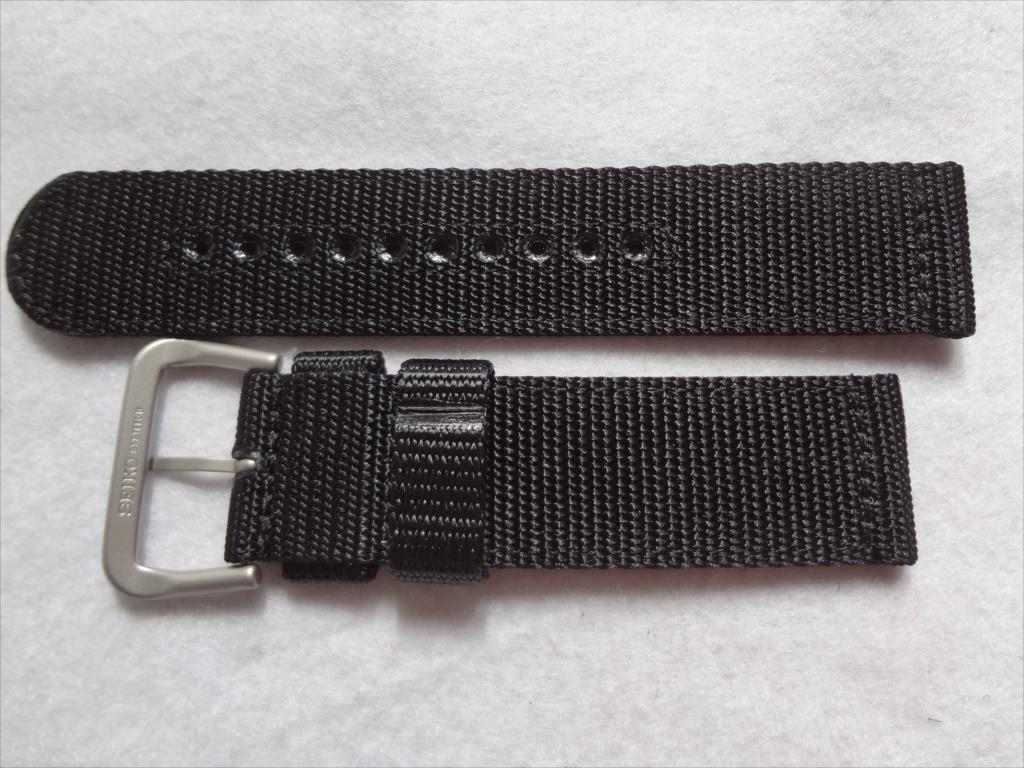 SEIKO original 22mm wristwatch exchange nylon belt 7S36-03J0 for band black black 4A211JL