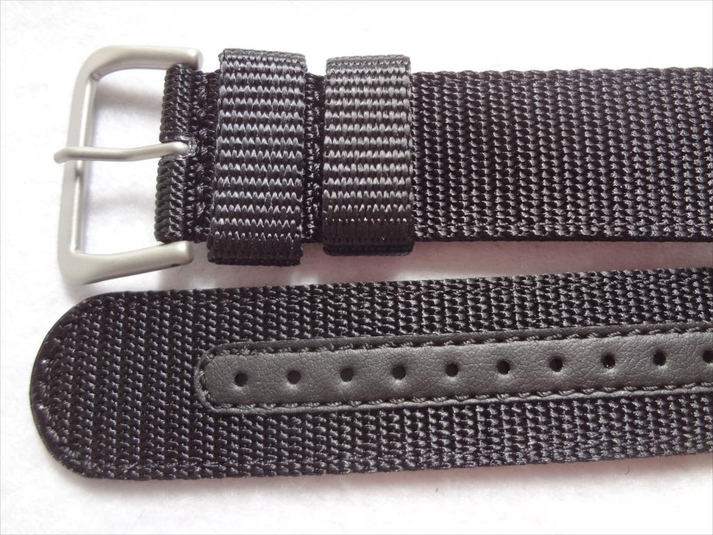 SEIKO original 22mm wristwatch exchange nylon belt 7S36-03J0 for band black black 4A211JL