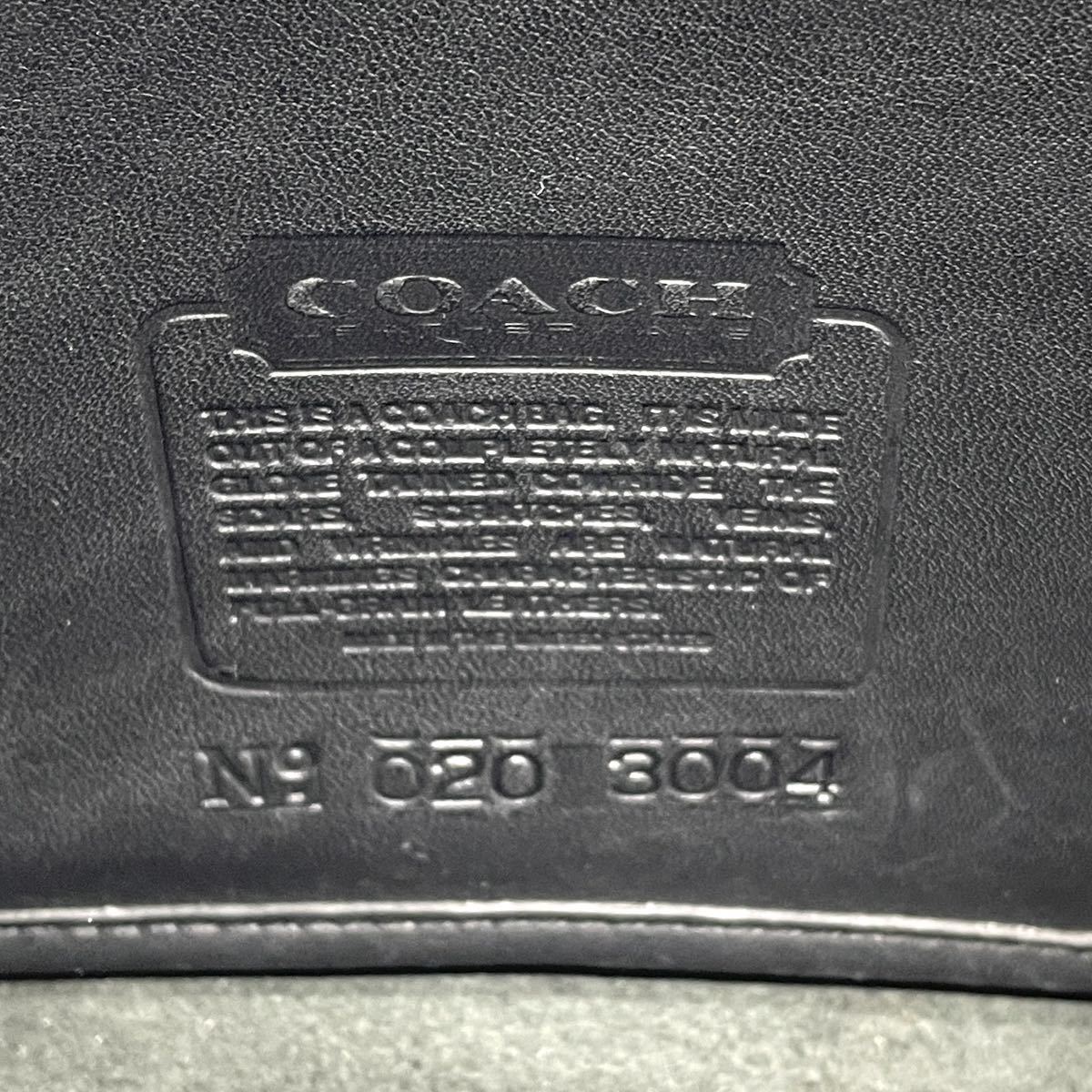 1円 良品 COACH オールドコーチ カーフレザー ブラック 黒 ショルダーバッグ レディース メンズ ゴールド金具_画像7