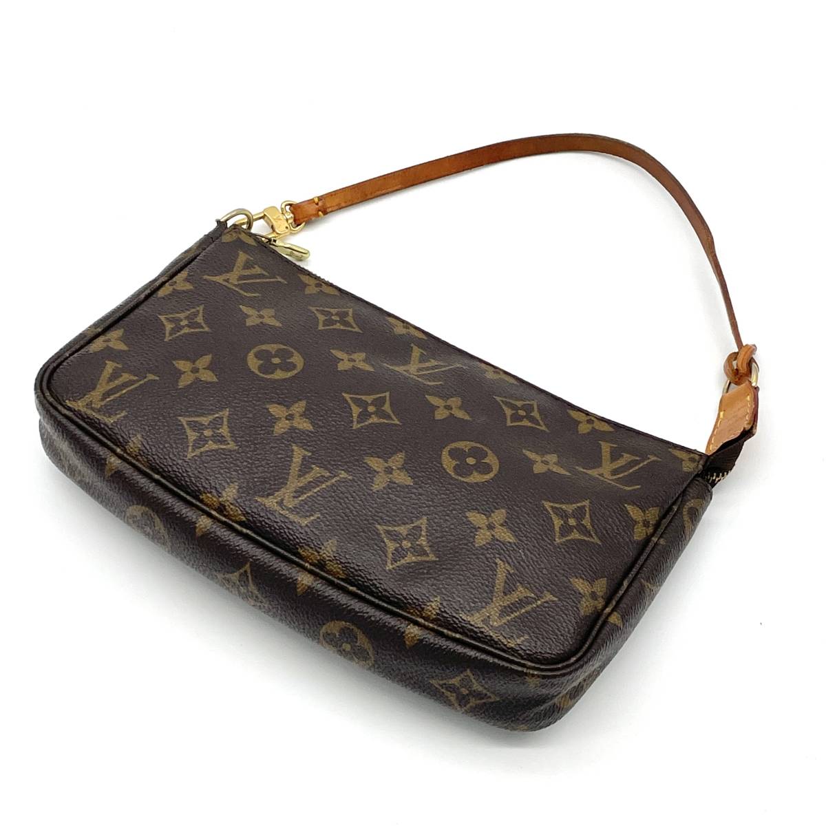 1円 良品 LOUIS VUITTON ルイヴィトン モノグラム ポシェットアクセソワール アクセサリーポーチ ショルダーバッグ M51980 _画像1